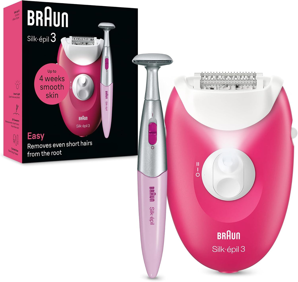 SILK EPIL BRAUN SE3202 CORDED USE SMART LIGHT
