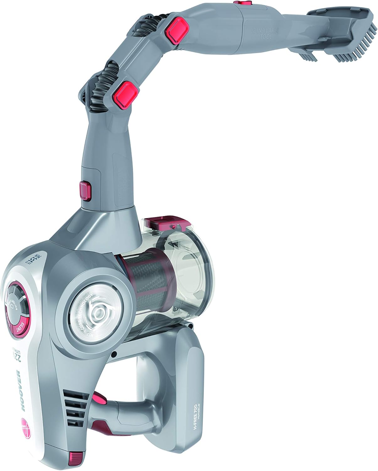 Hoover Handheld, Battery Handle Vacuum Cleaner, Deep Shiny Grey with anodised Protective Layer/Shiny fl