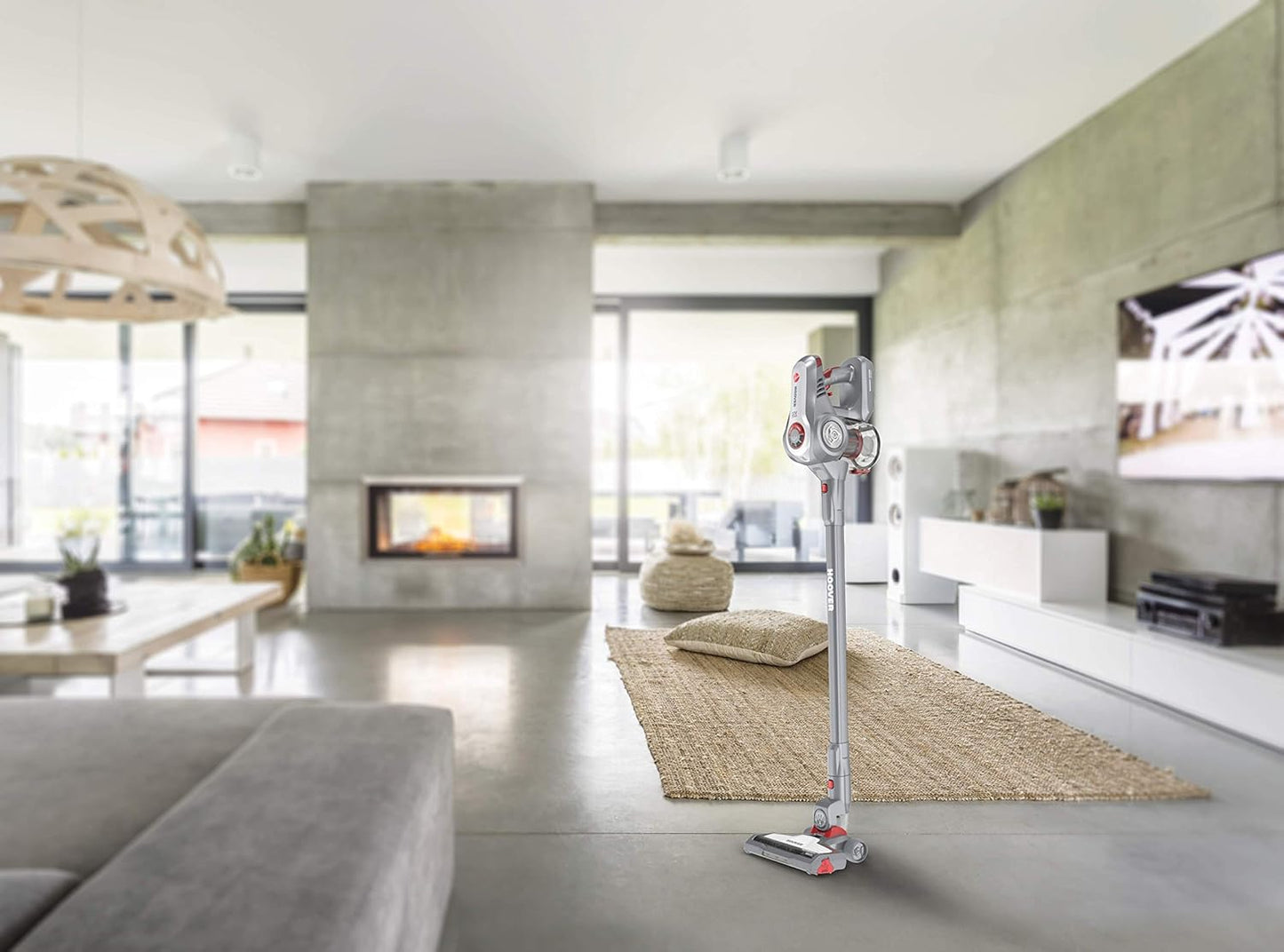 Hoover Handheld, Battery Handle Vacuum Cleaner, Deep Shiny Grey with anodised Protective Layer/Shiny fl