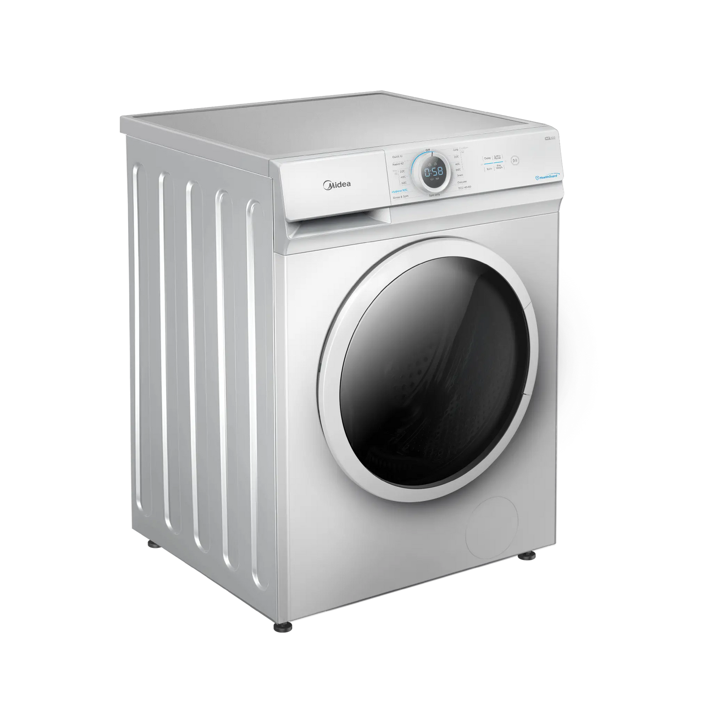 Midea Front Load Washer with Lunar Dial Hygiene 90°C - 7 Kg - White MF100W70/W