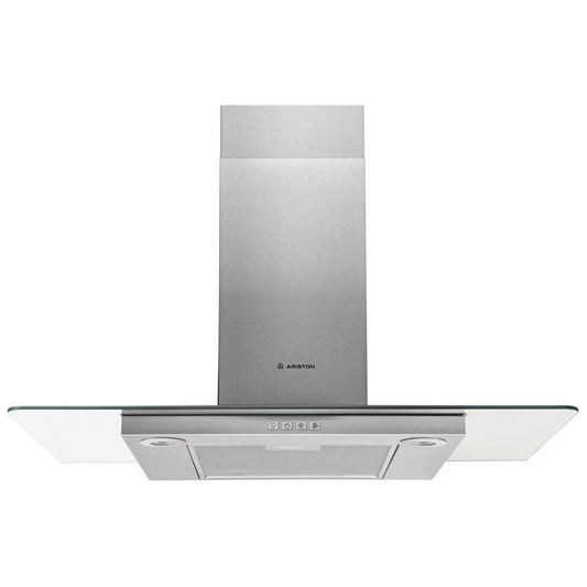 Ariston - Cooker Hood - Decorative Glass Hood - 90cm