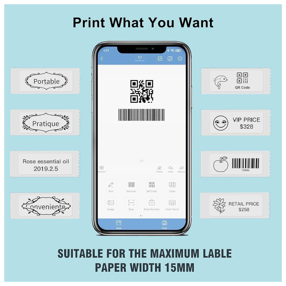 Niimbot - D11 Bluetooth Connection Portable Printer - Label Maker