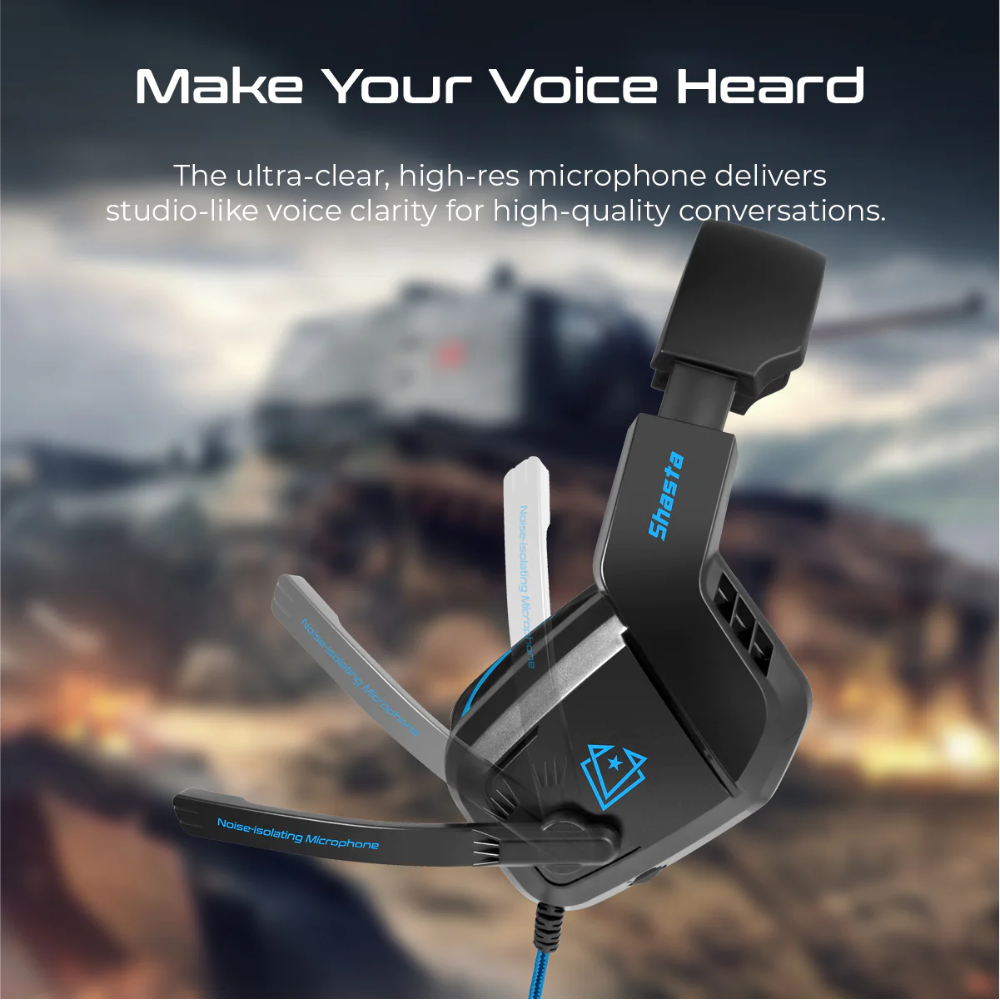 Vertux - Shasta - Ambient Noise Isolation Over-Ear Gaming Headset
