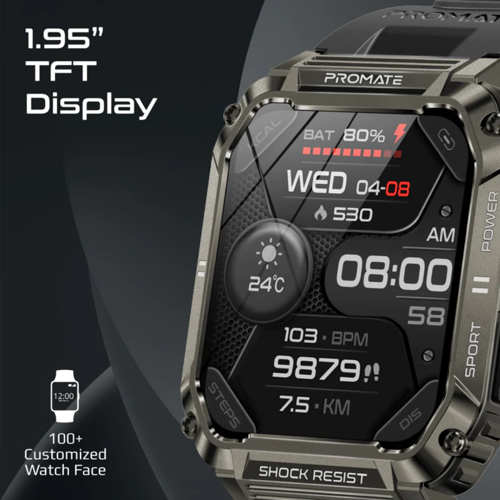Promate - ActivLife™ Smartwatch with Wireless BT Calling