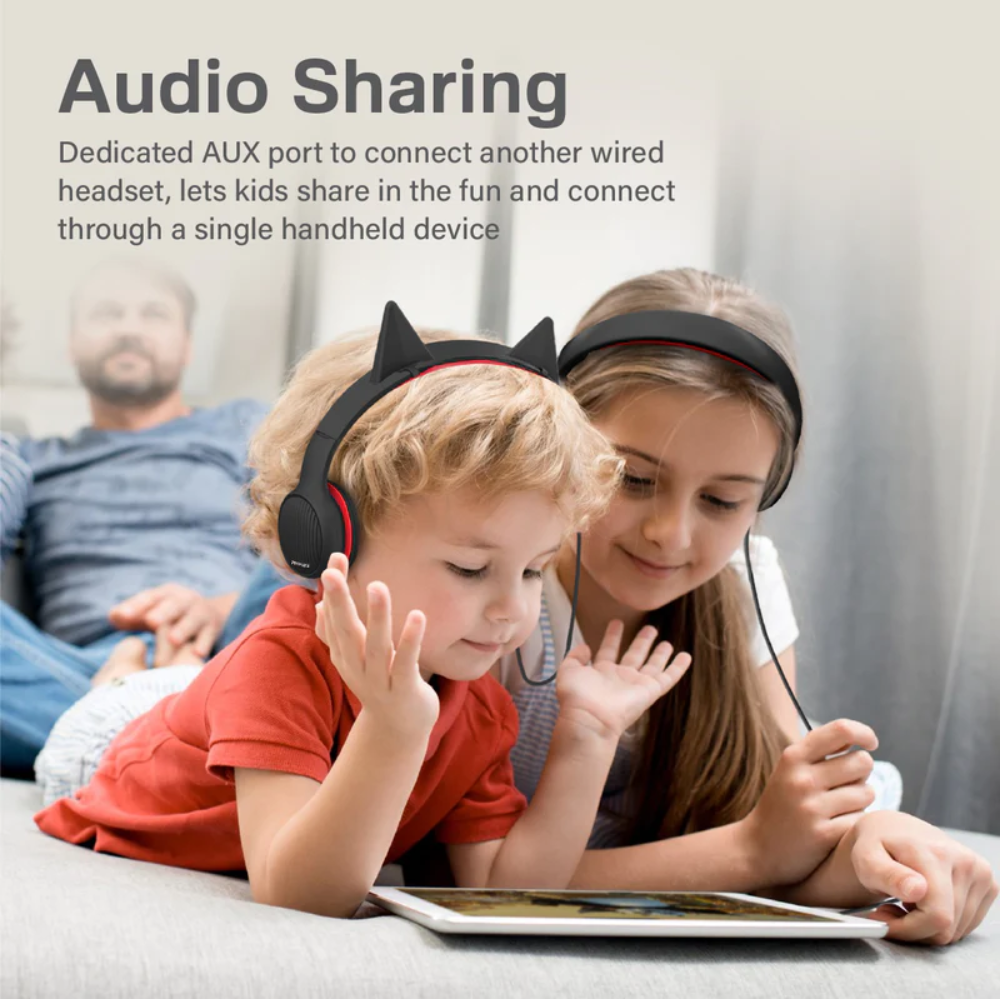 Promate - Over-Ear Hi-Definition SafeAudio™ Wired Headset