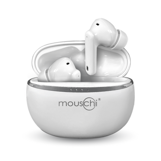 Mouschi - BEM Base Bluetooth Earbuds - White