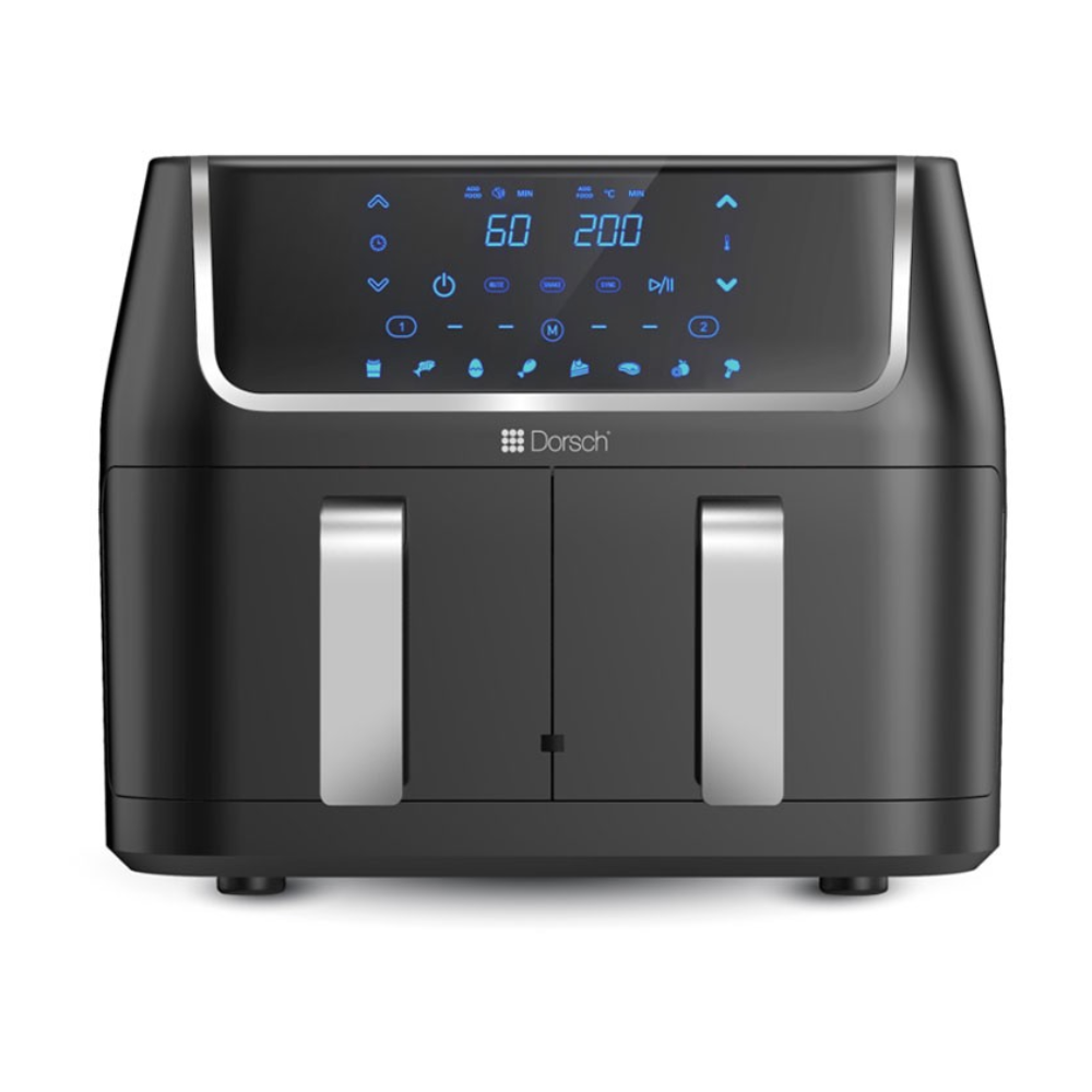 Dorsch - Aluminum & Plastic Air Fryer - Duo Basket -1800W 9.6L