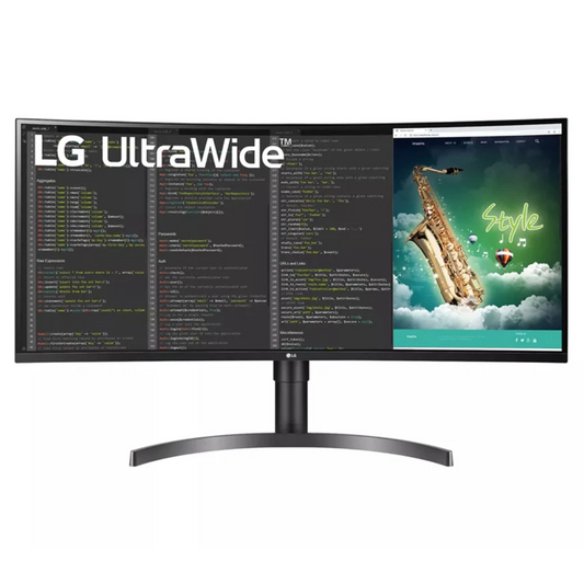 LG - 35" Curved UltraWide QHD HDR Monitor -USB Type-C