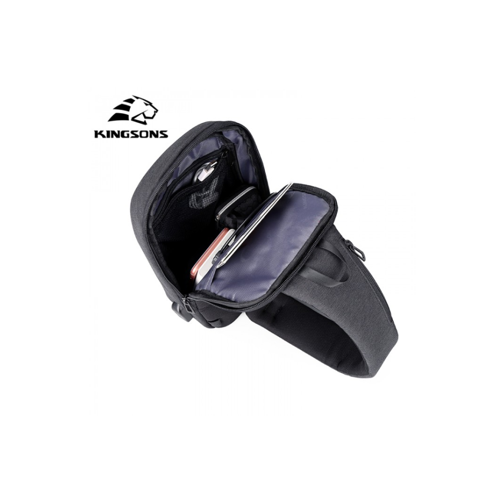 Kingsons - Chest Bag - Dark Gray