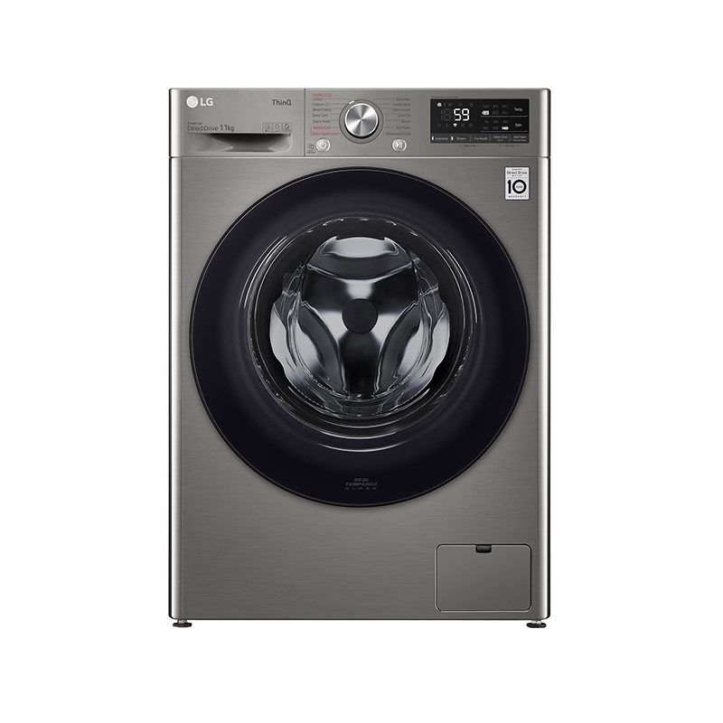 LG WASHER 11KG 1400 RPM, Glass Door WR5011PSG