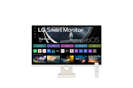 LG 27" FHD IPS Monitor with slim design, ThinQ control panel, Magic Remote support 27U511SA-W