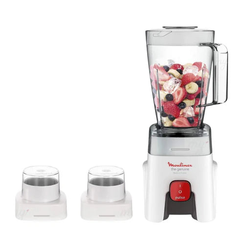 Moulinex Genuine Countertop Blender, 1.75 Liter, 500 Watt, LM242B25