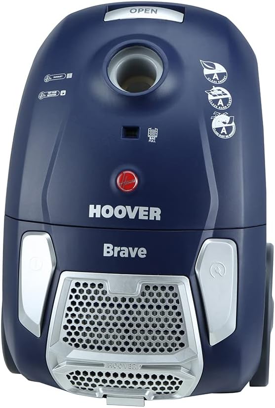 Hoover Brave vacuum cleaner with bag / EEK A / EPA dust bag including mini turbo nozzle for animal hair removal, 700 W, java blue