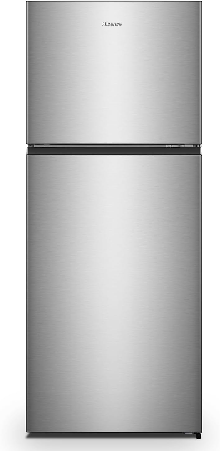 Hisense 488 Liter Refrigerator Double Door Top Mount Silver Model RT488N4ASU Min 1 year manufacturer warranty"