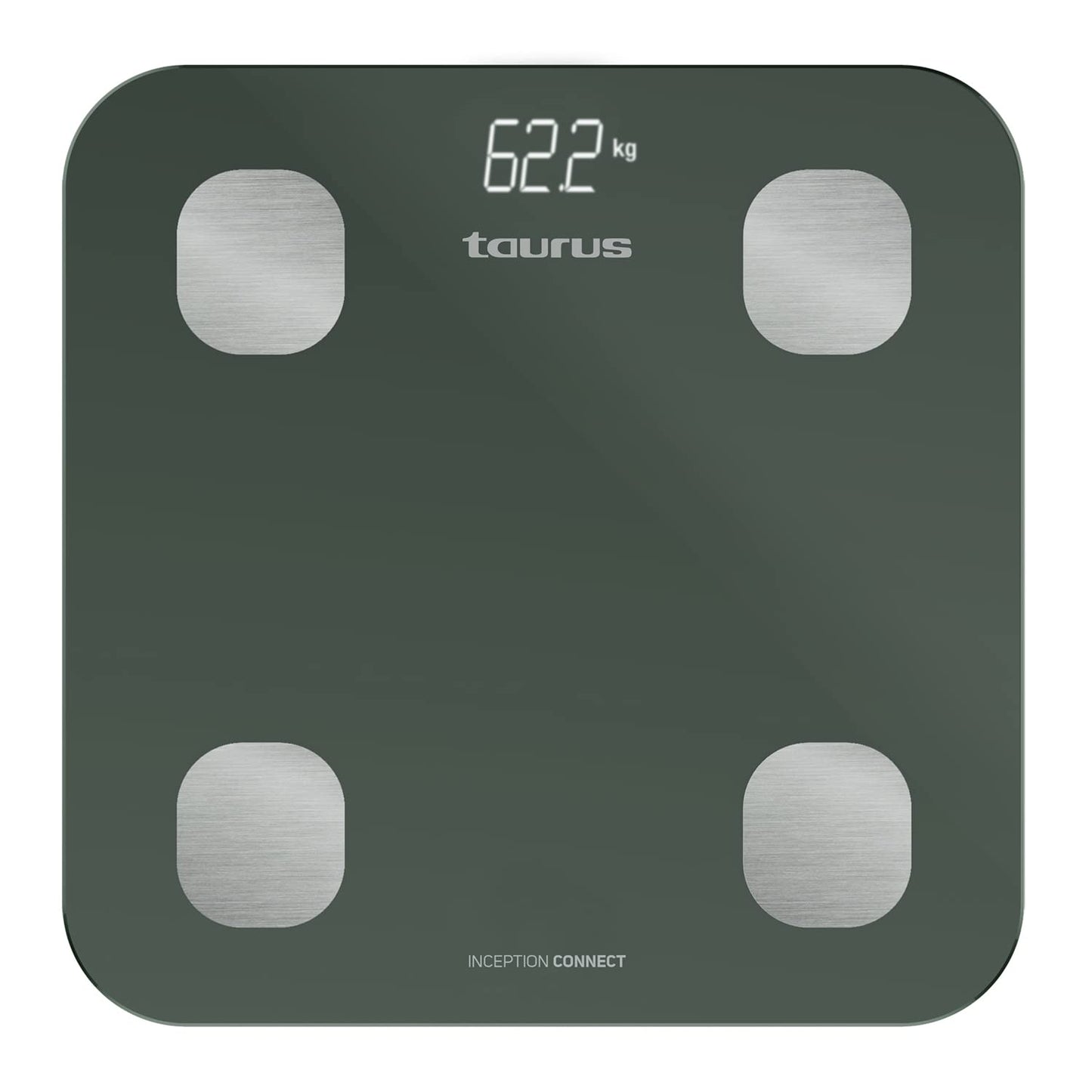 Taurus Inception Connect Smart Bathroom Scale, Bluetooth Connectivity, App Taurus Connect, Multiple Measurements such as:% Body Fat,% Muscle Mass,% Bone Mass