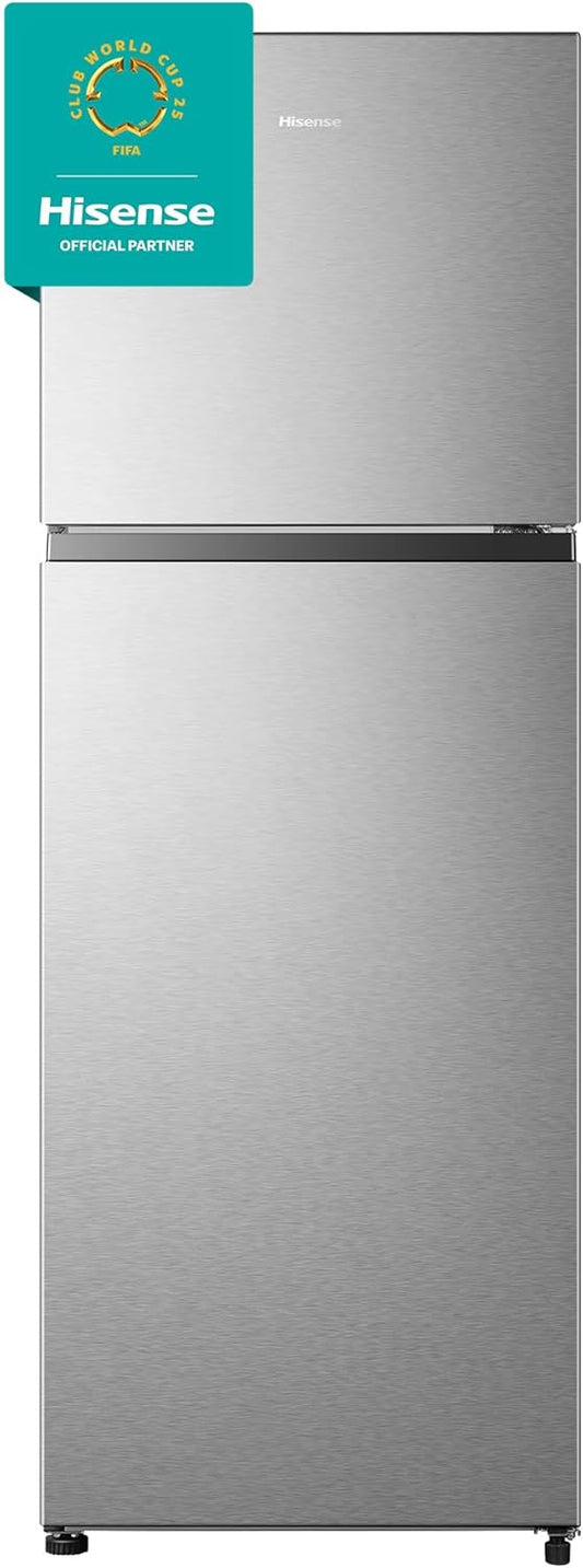 Hisense RT3N418NAI Top Mount Refrigerator 320L Net Capacity, No Frost, Moisture Fresh Crisper, LED interior light,Deodorizing Filter,Multi Air Flow,Silver