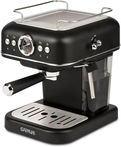 G3 Ferrari G10188 Alchimia Espresso Coffee Machine, 15 Bar, Compatible with Pods and Coffee Powder, Cappuccinator, 3 Stainless Filters, 1.2L Tank