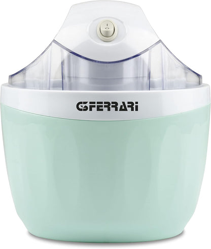 G3 Ferrari G20136 "Vanilla" Ice Cream Maker, 1 Litre, Ice Cream Preparation 30 Minutes, Aqua Green