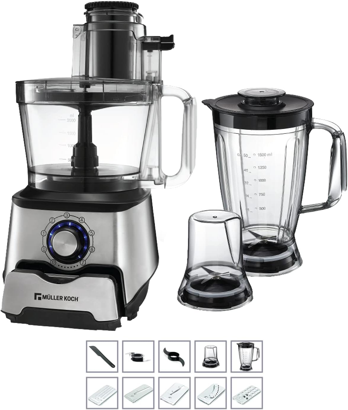 MK-6033 3.5L Multifunction Food Processor 1000W