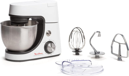 Moulinex Masterchef Gourmet Kitchen Machine, 4.6 L, 1100 W, White - QA510110
