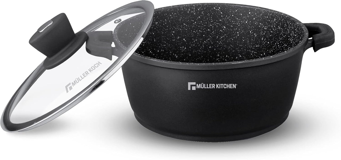 mueller kitchen MK-5010 36cm everyday die-cast casserole