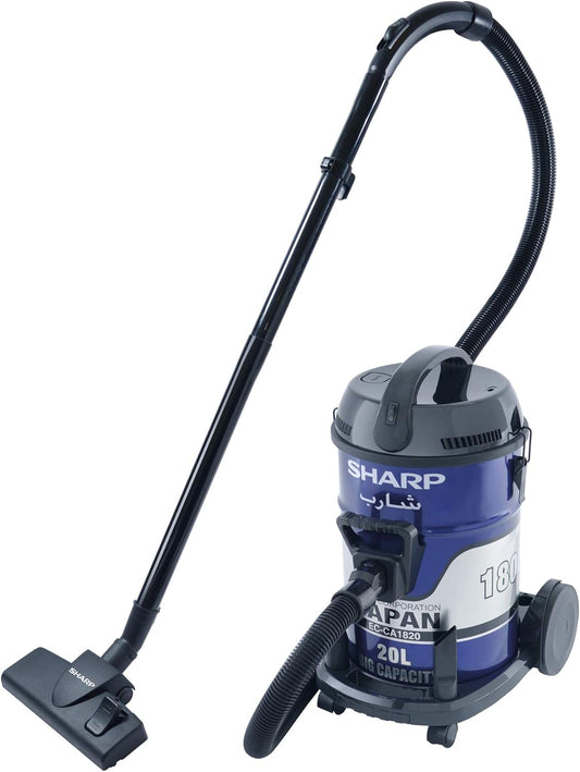 SHARP 18L 1800W DRUM/BARREL 100% COPPER MOTOR VACUUM CLEANER EC-CA1820-Z BLUE