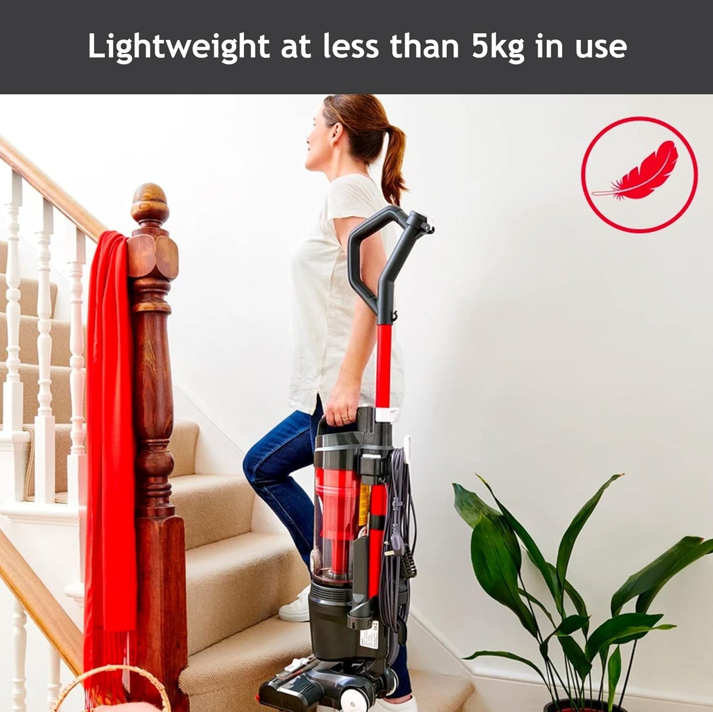 Hoover Upright Vacuum Cleaner 300, HEPA filter