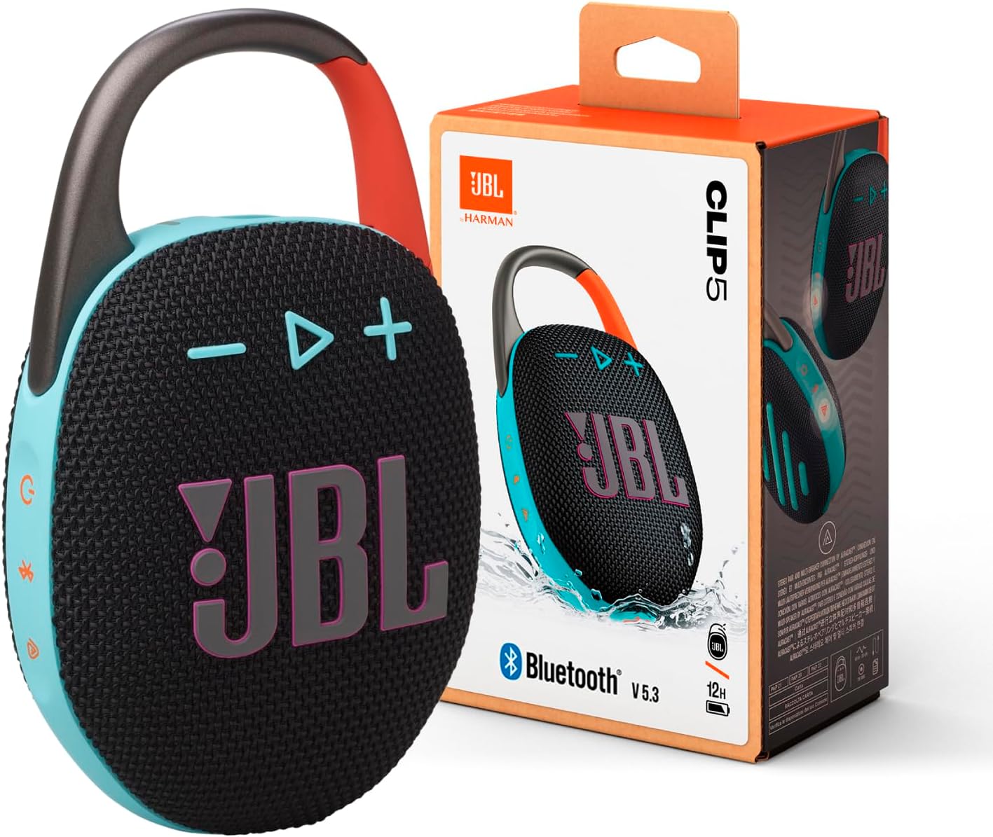 JBL Clip 5 - Ultra-Portable, Waterproof & Dustproof Bluetooth Speaker