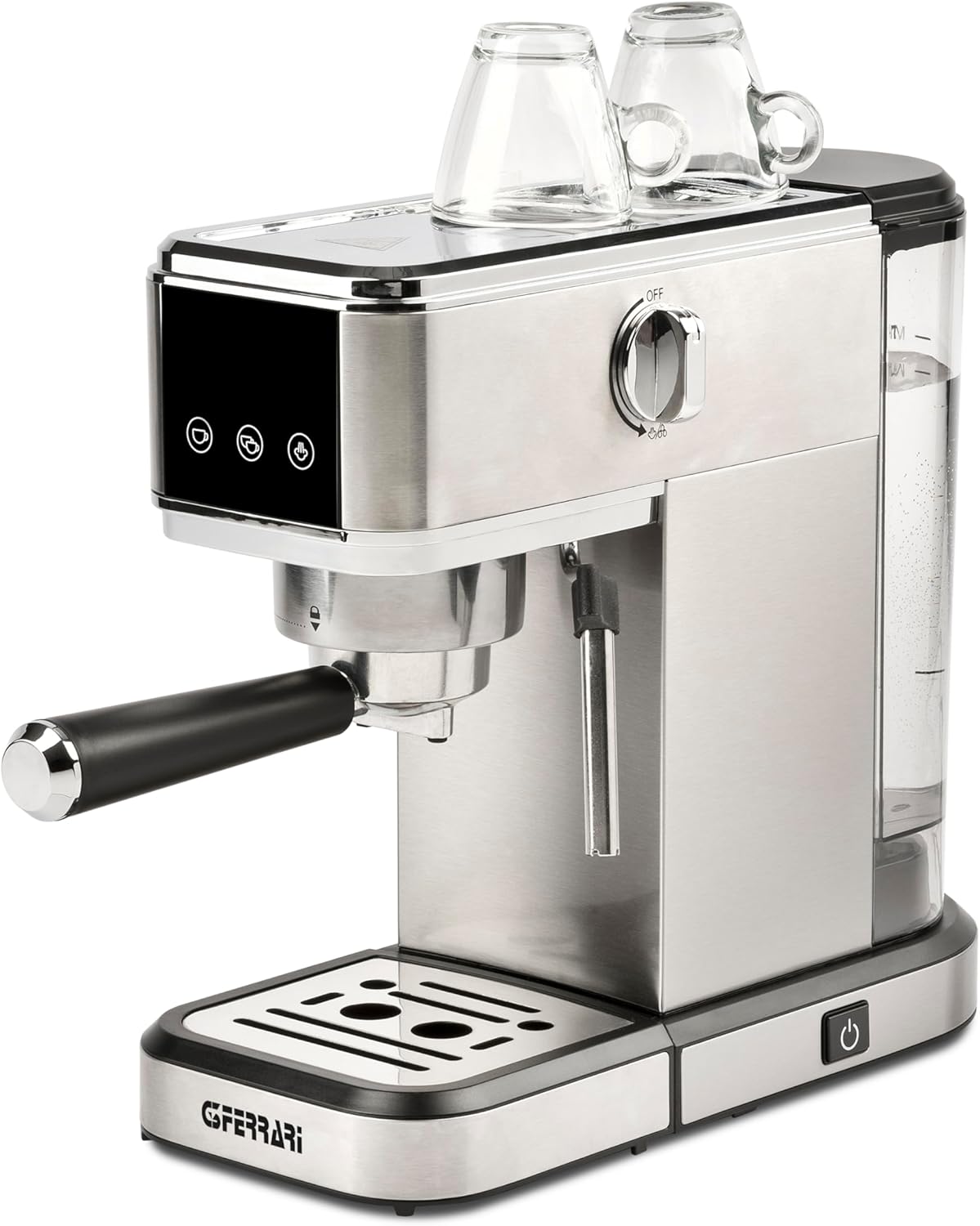 G3 Ferrari G10189 Tiffany Espresso Coffee Machine, 15 Bar, Cup Warmer, Compatible with Pods and Coffee Powder, Standby and Sleep Function
