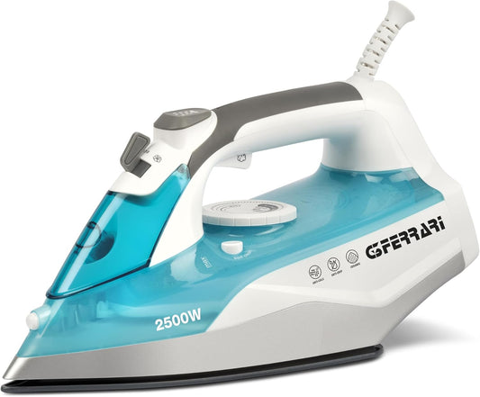 G3 Ferrari G40021 Ermes Steam Iron, 2500 Watt, Ceramic Plate