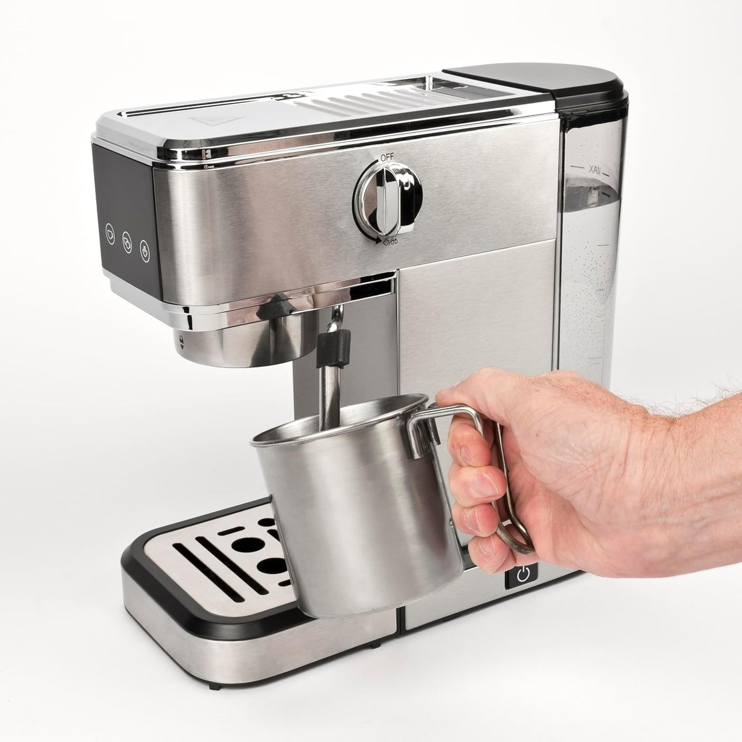 G3 Ferrari G10189 Tiffany Espresso Coffee Machine, 15 Bar, Cup Warmer, Compatible with Pods and Coffee Powder, Standby and Sleep Function
