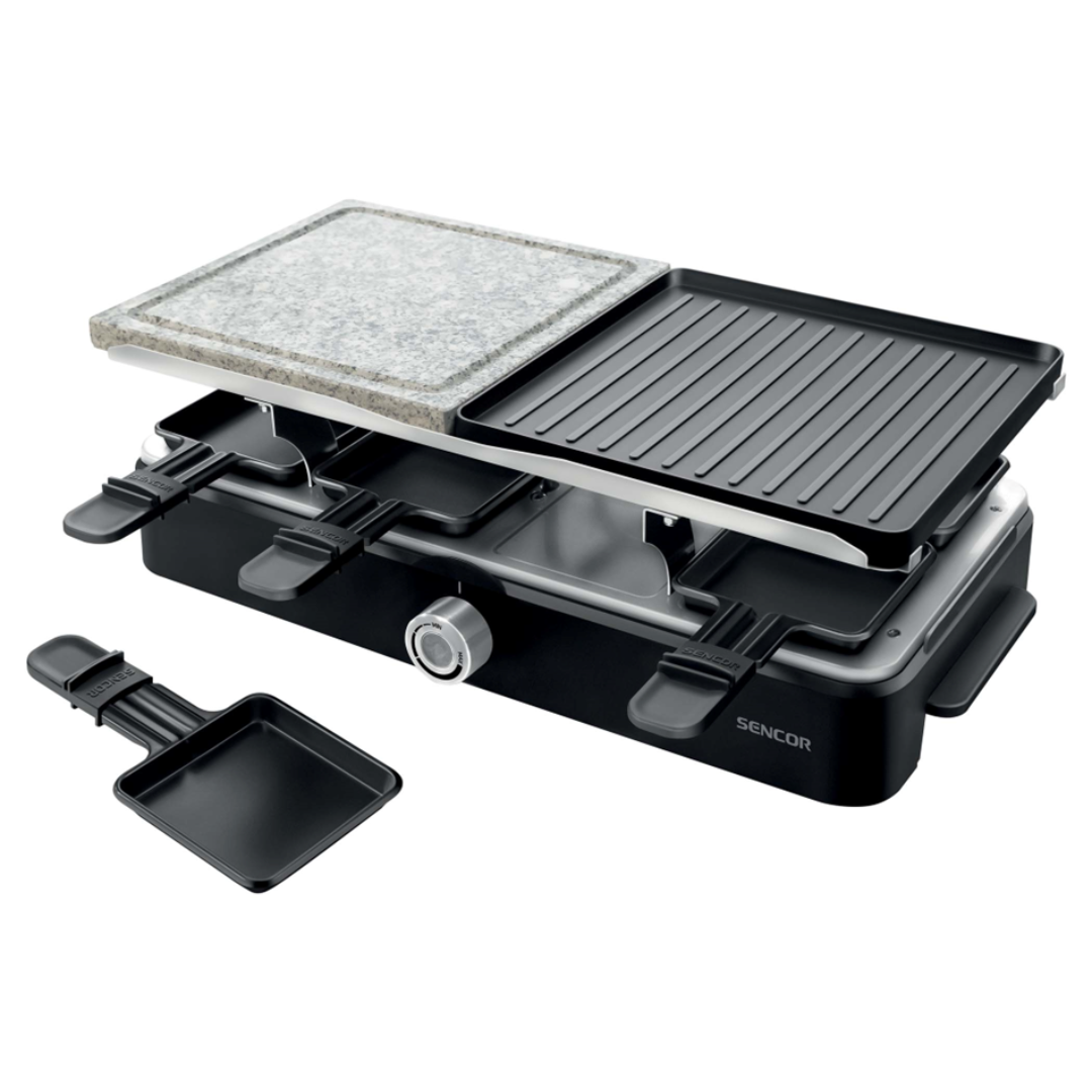 SENCOR Raclette Grill 2in1 Grill & Griddle Design – Selfani