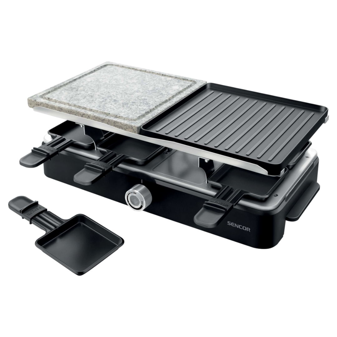 SENCOR Raclette Grill 2in1 Grill & Griddle Design