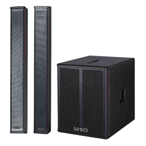KB ELEMENTS - Active Subwoofer with Sound Bar Tower - S15P