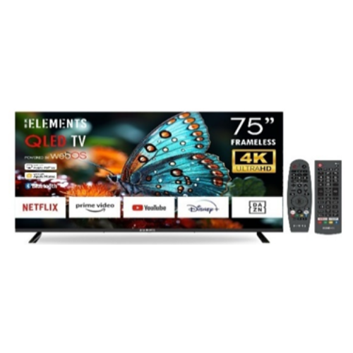 KB ELEMENTS QLED UHD 4K HDR+ TV SMART FRAMELESS