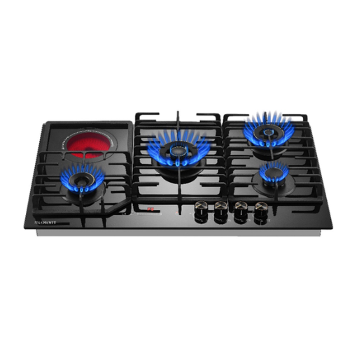 KB ELEMENTS BUILT-IN GAS COOKTOP ( 4 GAS BURNERS + 1 CERAMIC GLASS )