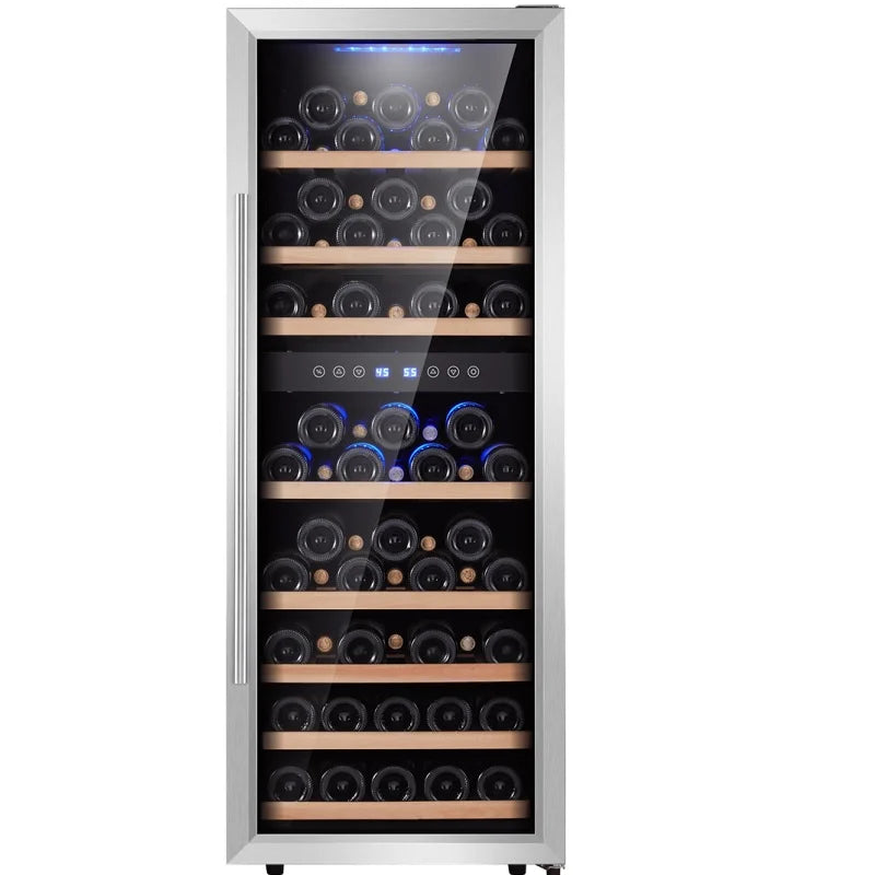 Carillo CROW73SDZ dual-zone wine cooler 73 Bottles