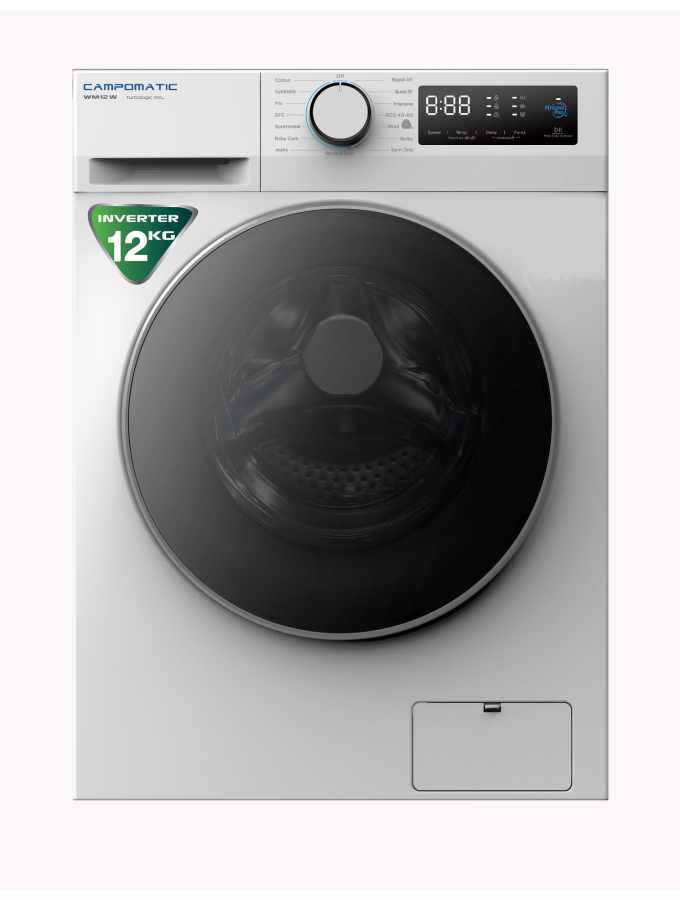Campomatic Front Loading Washer – INVERTER - 12KG - Turbologic XXL WM12I