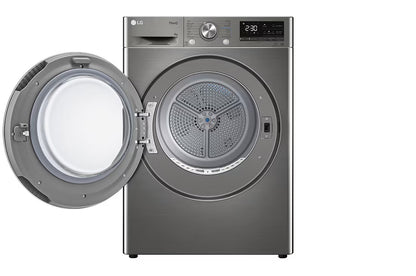 LG Energy Saving Dryer, 9kg, Silver, Capable Drying with Dual Heat Pump - RH90V9PV8N