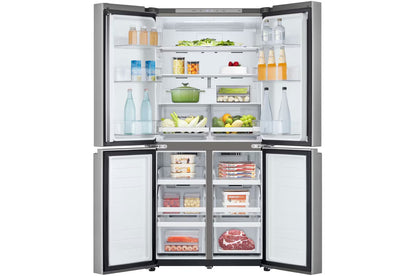 LG Four Door Refregirator , 464L Net Capacity Silver Color,Door Cooling+™, Multi Air Flow