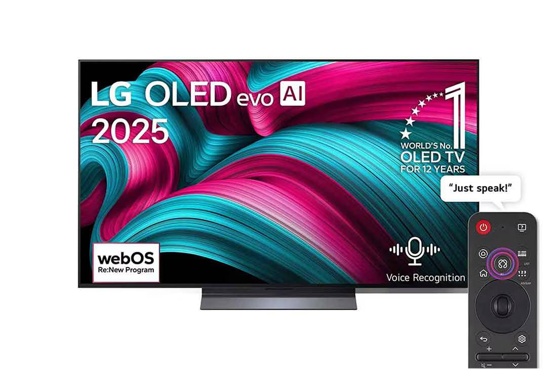 LG OLED evo AI C5 4K 144Hz Smart TV AI Magic remote webOS25 2025