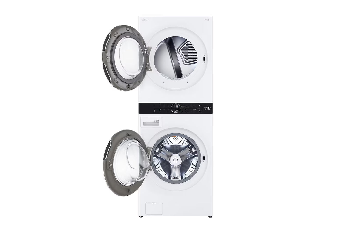 LG WT2116BRK Single Unit Front Load 21/16kg LG WashTower™ with Centre Control™, Black Steel color