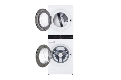 LG WT2116BRK Single Unit Front Load 21/16kg LG WashTower™ with Centre Control™, Black Steel color