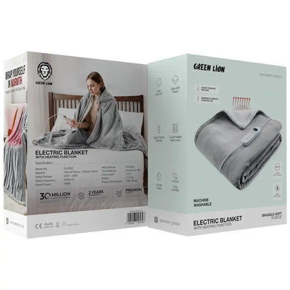 Green Lion Electric Blanket with Heating Function - Gray