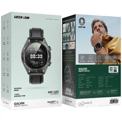 Green Lion Galvin Smart Watch with 1.43" AMOLED Display