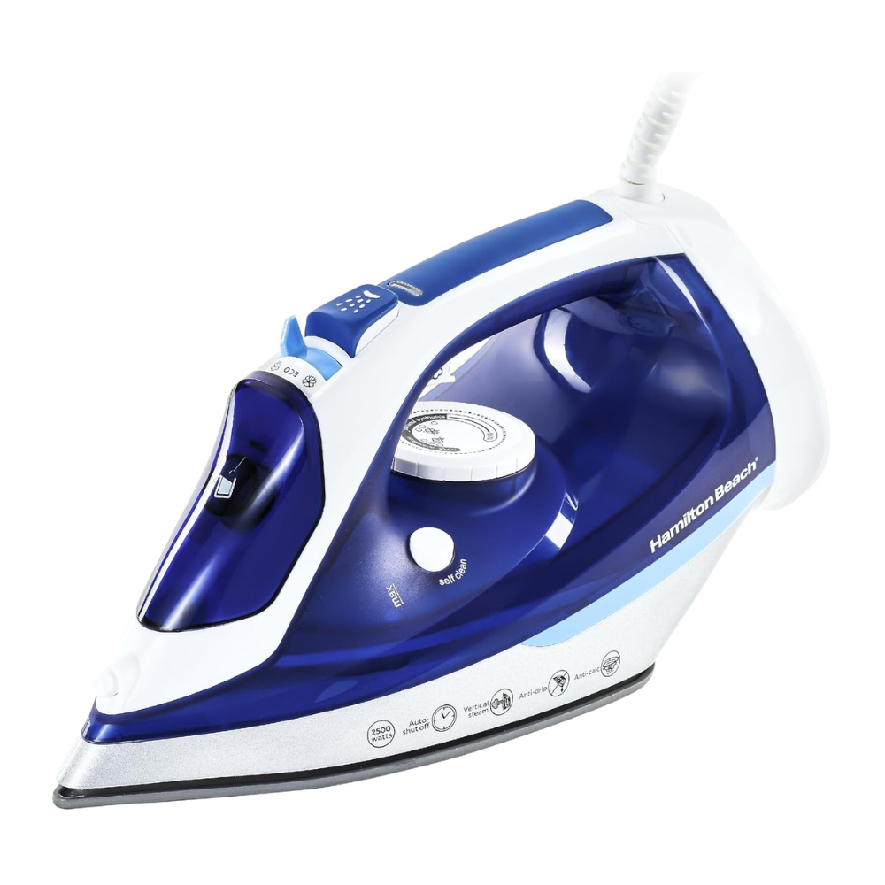 Hamilton Beach Steam Iron 2500W, Ceramic soleplate