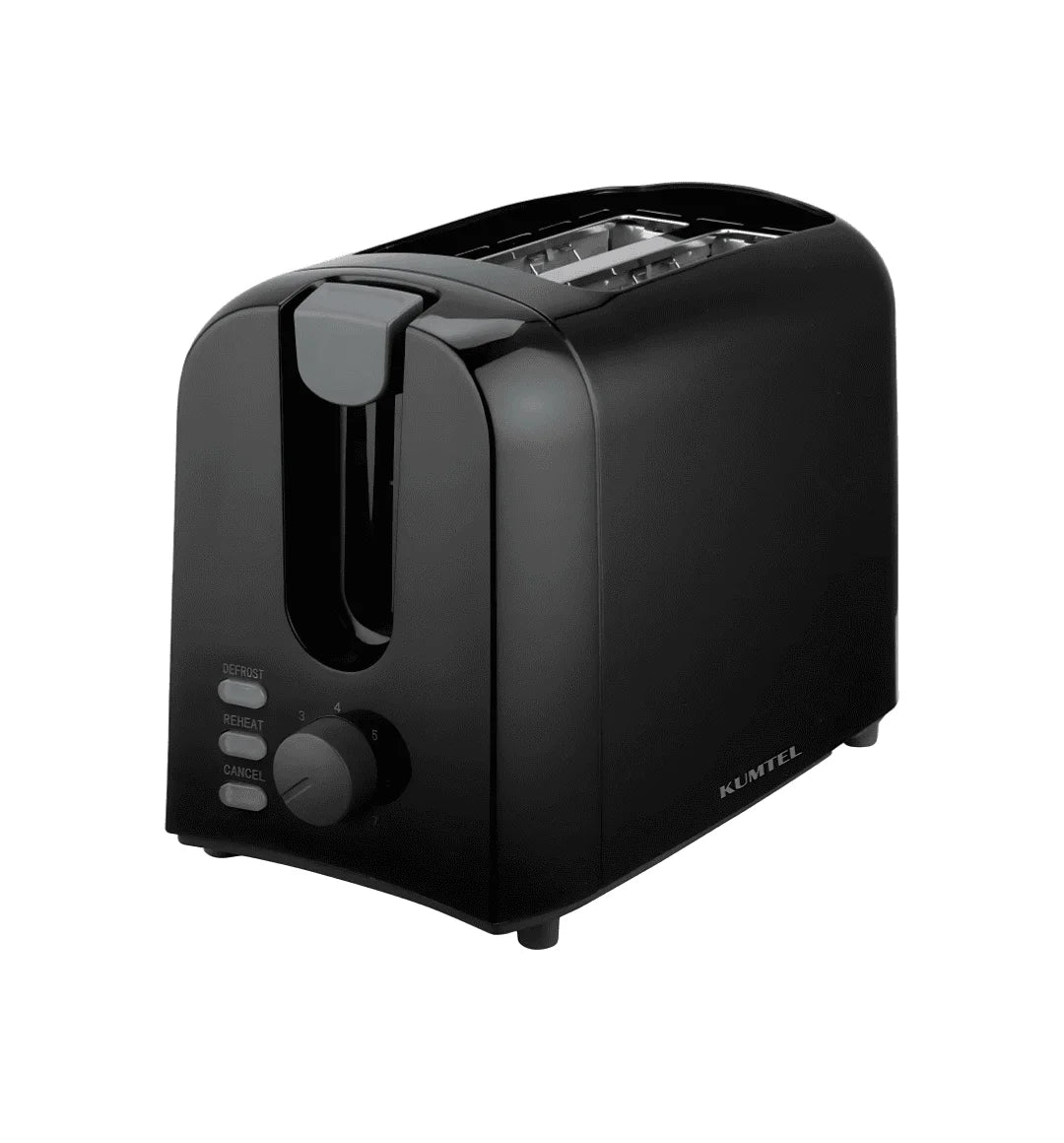 Kumtel Black 2-Slice Toaster HTS-01