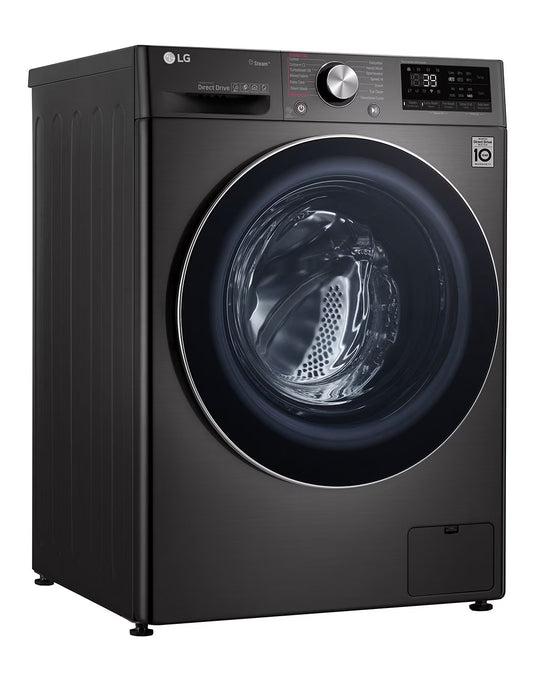 LG 9/5kg, Black Steel, 1400 RPM Washer / Dryer