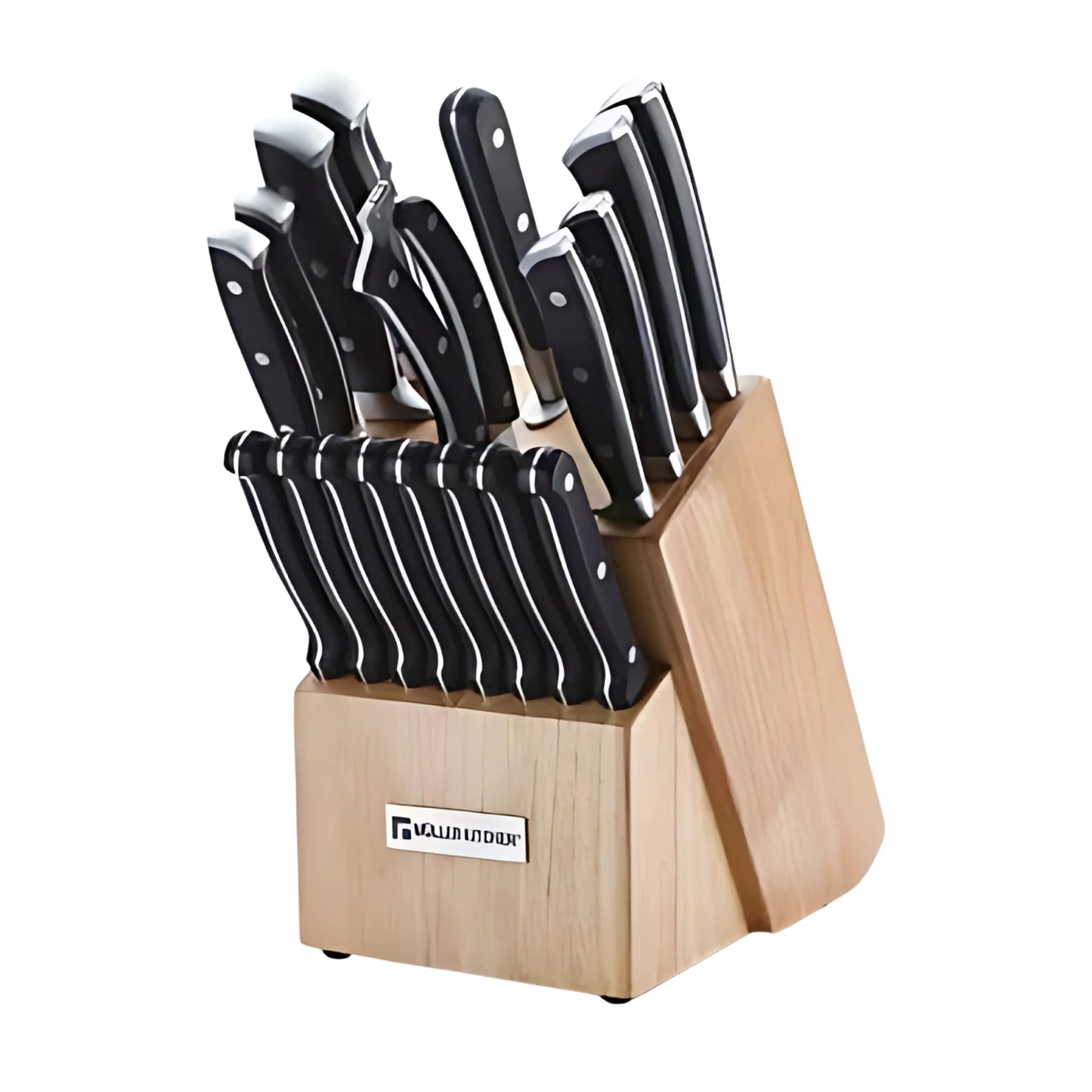 Mueller kitchen MK-2815 15 Pcs German SS knife set With Wooden Block