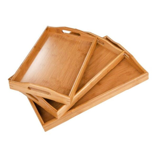 bamboo tray set